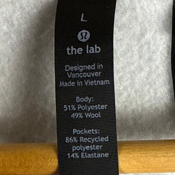 Lululemon Lab Esker 1/2 Zip Lululemon Lab Sweatshirt Linen Melange Size Large - Picture 8 of 10